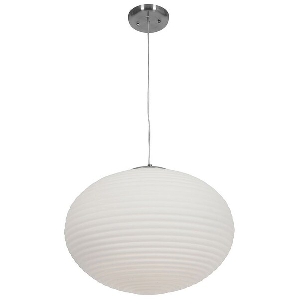 Access Lighting Callisto, Pendant, Brushed Steel Finish, Opal Glass 50181-BS/OPL - main